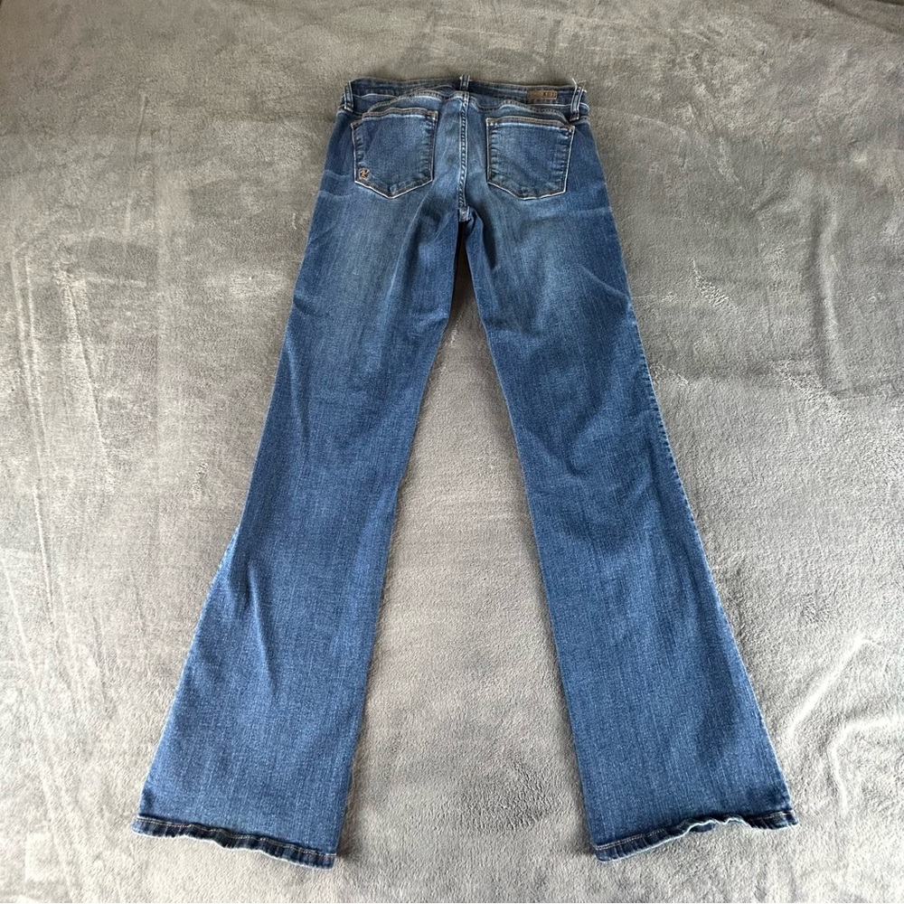 Kut From the Kloth Baby Boot Cut Jeans Medium Wash S Size 8 Short Stretch - Picture 2 of 12